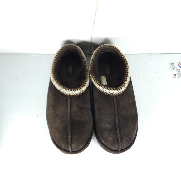UGG Men\'s Tasman II US 8 Dusted Cocoa Suede Sheepskin Lined Slippers Shoes main image 6